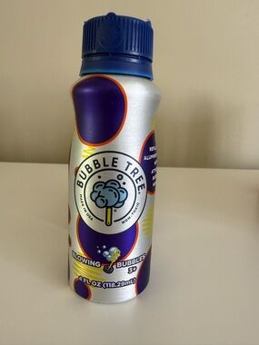 Kids Blowing Bubbles - Purple